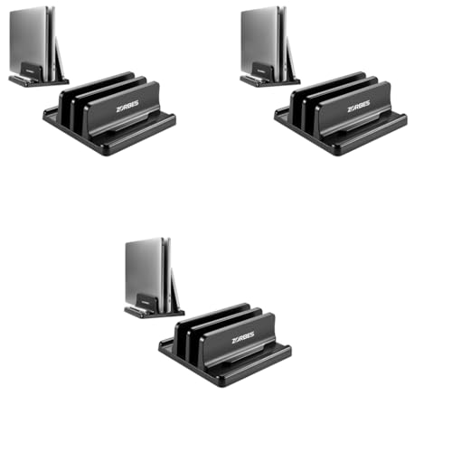 ZORBES® Laptop Stand for 17.3in Vertical MacBook Pro Desktop Organizer Dual Slot MacBook/Chromebook/Surface/Dell/Pad 3PCS ZORBES® Laptop Stand for 17.3in Vertical MacBook Pro Desktop Organizer Dual Slot MacBook/Chromebook/Surface/Dell/Pad 3PCS